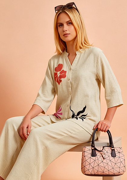CO-ORD SET 6698 COTTON NIGHT SUIT