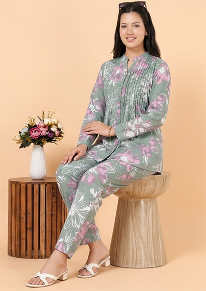 CO-ORD SET 6702 COTTON FULL SLEEVES