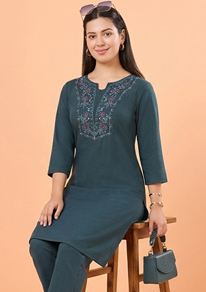Buy Online LOVEBIRD Ns9937 Cotton Long Kurti Night Suit | Lovebird