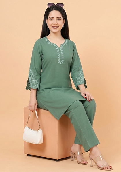 Buy Online LOVEBIRD Ns9938 Cotton Long Kurti Night Suit | Lovebird