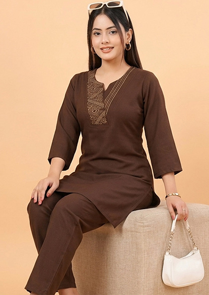 Buy Online LOVEBIRD Ns9939 Cotton Long Kurti Night Suit | Lovebird