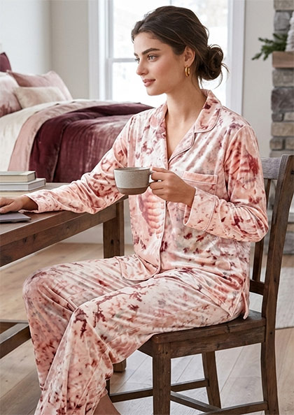 VELV8805 VELVET WINTER NIGHT SUIT