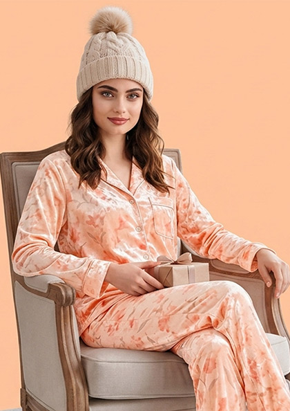 Buy Online LOVEBIRD Velv8811 Velvet Winter Night Suit | Lovebird