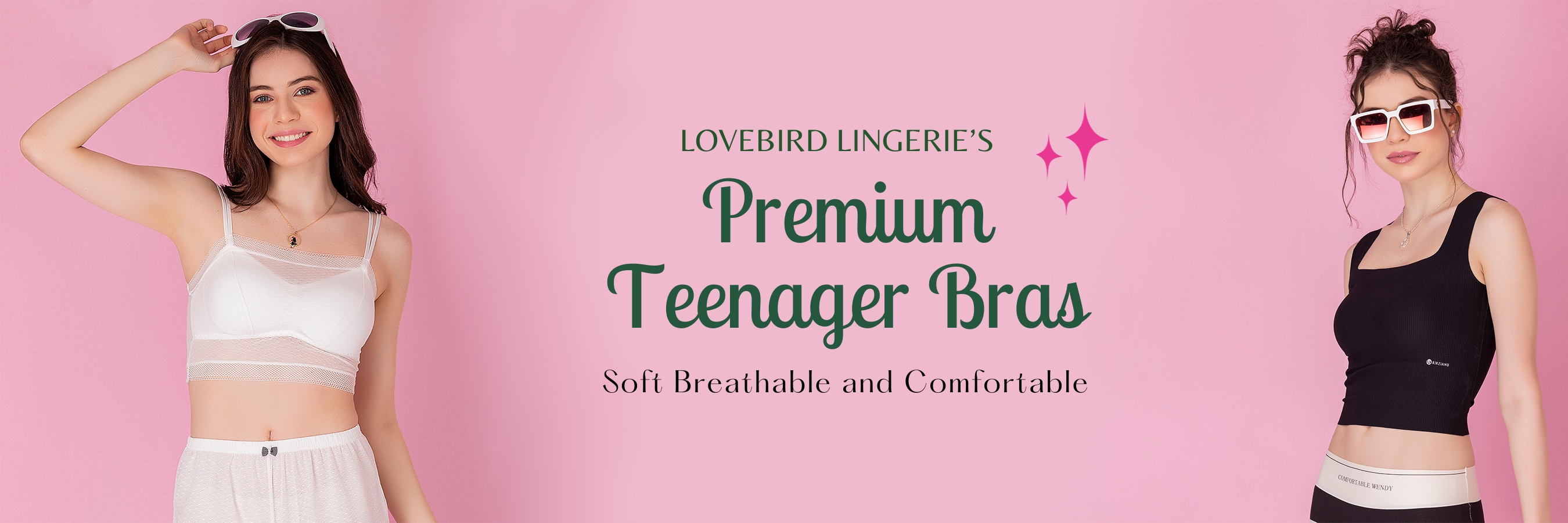 Teenager Bra - Shop for beginn banner lovebird