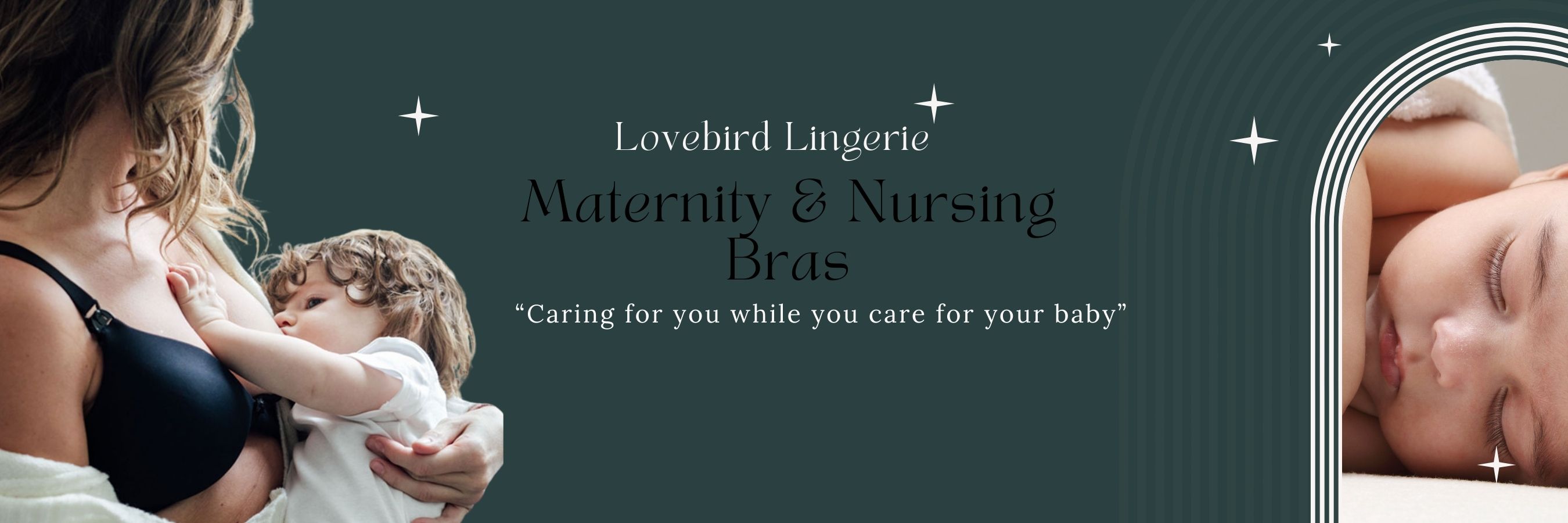 Buy the perfect nursing feedin banner lovebird