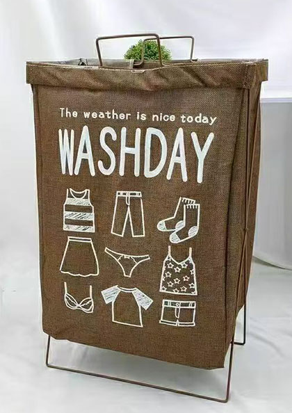 Buy Online Dirty clothes basket waterproof foldable bathroom storage bag toilet 