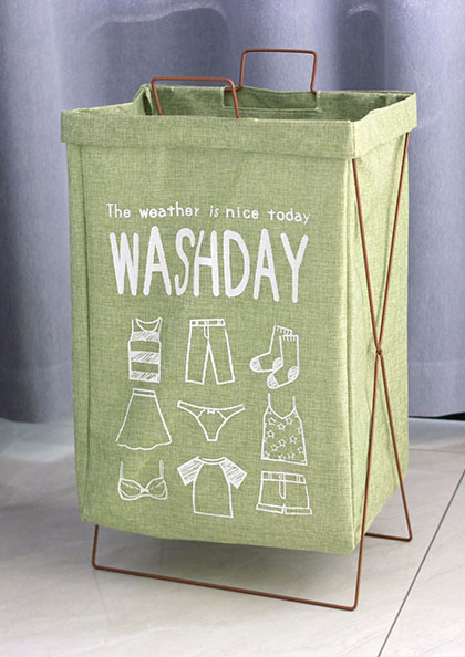 Dirty clothes basket waterproof foldable bathroom storage bag toilet 