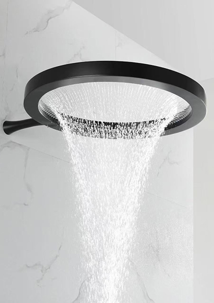Buy Online Large circle shower head household all-copper bathroom shower