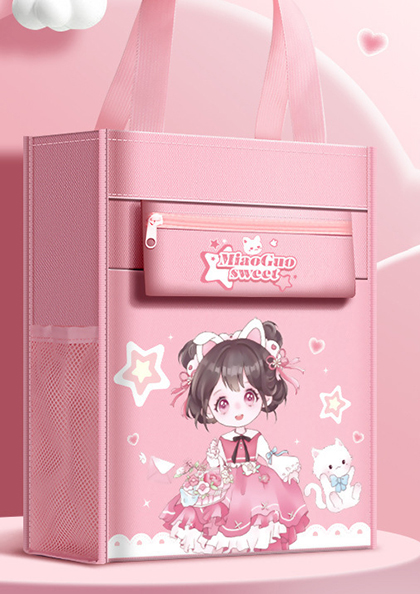 Buy Online Tutuion Hand Bag with Cartoon Media Print