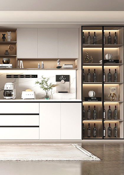 Buy Online SPC Aluminium Kitchen Customization