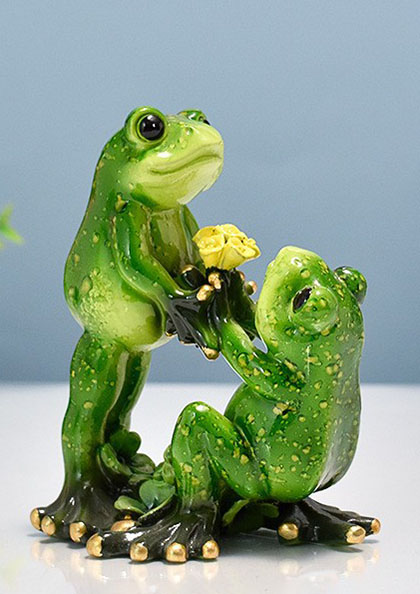 Buy Online Zibo Glass Yoga Frog Table Decor Resin 3