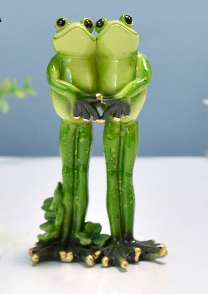 Buy Online Zibo Glass Yoga Frog Table Resin Decor5