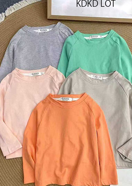 Buy Online Lot4 Kids Long Sleeve Tshirt (90-150) Classic (749pc)