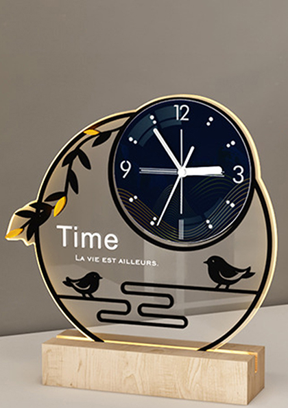 Buy Online Table Clock7 Tranquility and Far-Reaching Clock 20x19cm