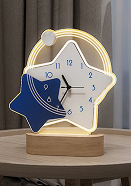 Buy Online Table Clock14 Blue Star Clock