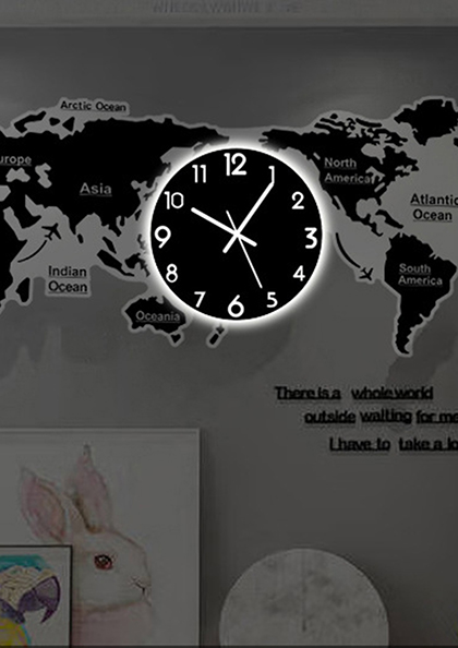 Buy Online Wall Clock 18 Cross Border Map European Style