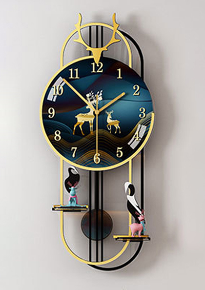 Buy Online Wall Clock21 Dream Deer Atmosphere Light Clock