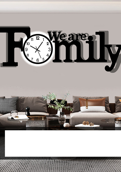 Buy Online Wall Clock22 Family Light Luxury Simple Clock 40x15cm