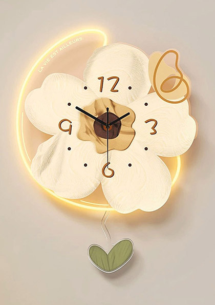 Buy Online Wall Clock28 Jasmine Flower Wall Clock