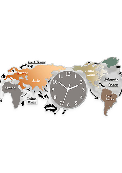 Buy Online Wall Clock34 Art Clock Beuty Map Creative Clock
