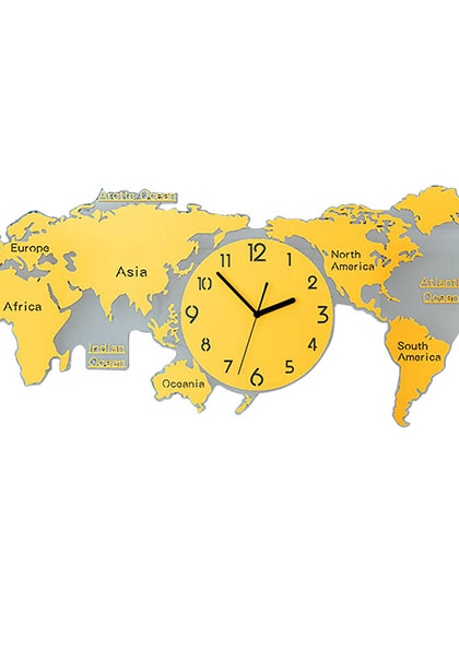 Buy Online Wall Clock34 Art Clock Beuty Map Creative Clock