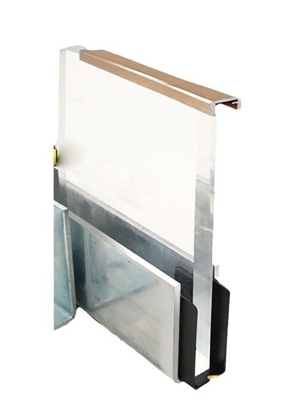 Buy Online Stair handrail U-shaped Slot Frameless Glass Channel 3mm thick 2.5m