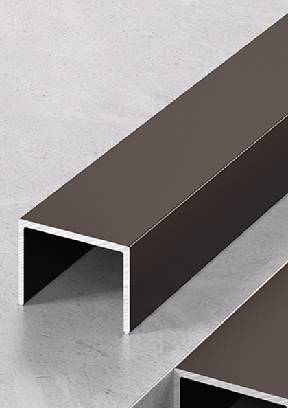 Buy Online Decorative strip stainless steel edge metal edge U-shaped closing strip