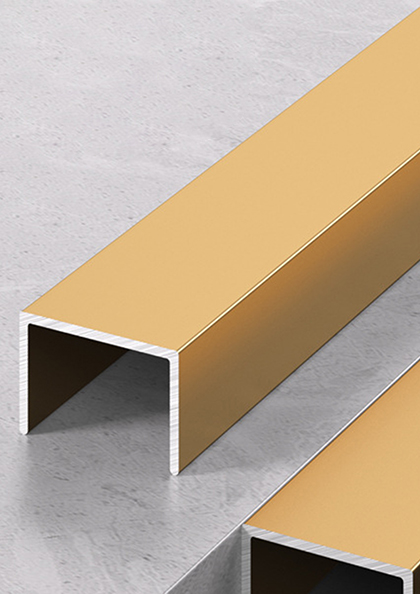 Buy Online Decorative strip stainless steel edge metal edge U-shaped closing strip