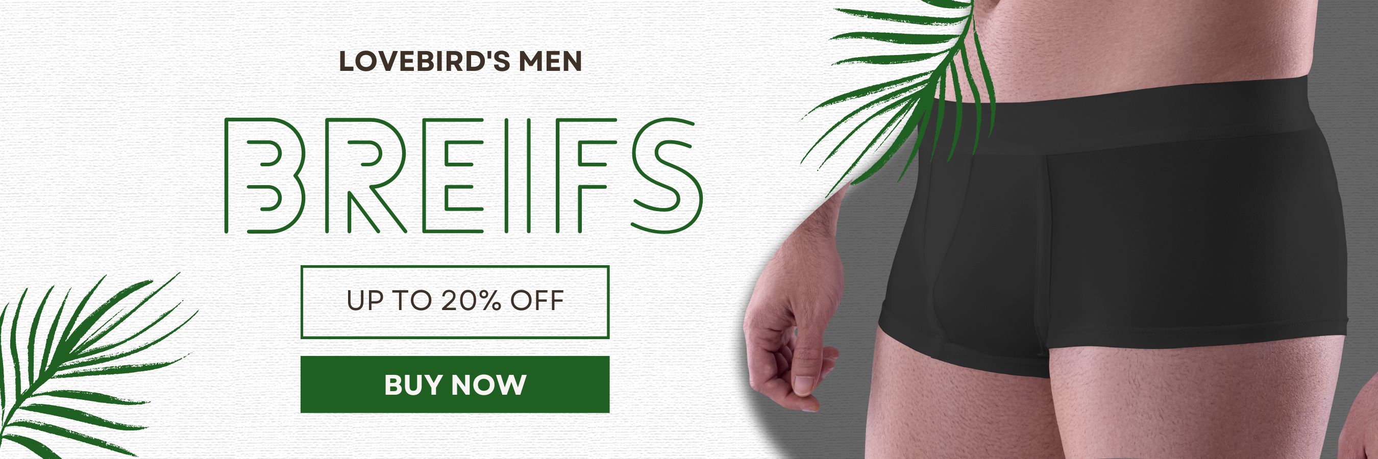 Brief Underwear for Men - Buy  banner lovebird