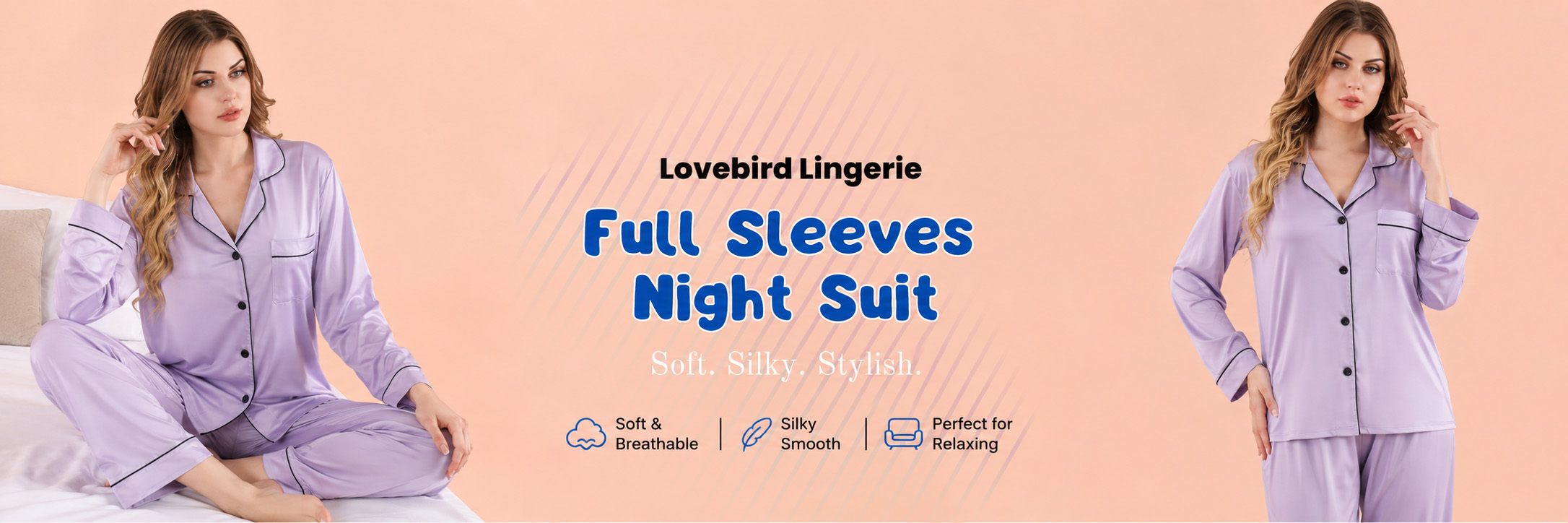 Shop premium full sleeve night banner lovebird