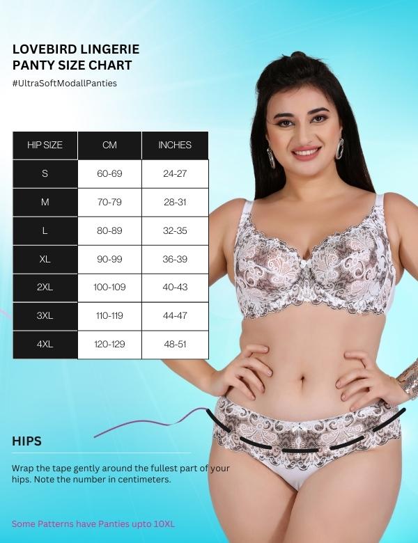 Indian Panty Size Calculator & Chart